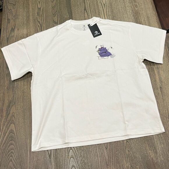 NWT Converse Mens Get There Together Graphic T-Shirt Oversized White Size M - Picture 1 of 6